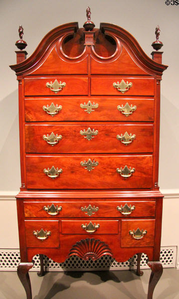 High chest (1765-70) attrib. to John Townsend of Newport, RI at National Gallery of Art. Washington, DC.