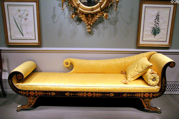 Grecian couch (1810-30) attrib. to John Finlay & Hugh Finlay from Baltimore at National Gallery of Art. Washington, DC.