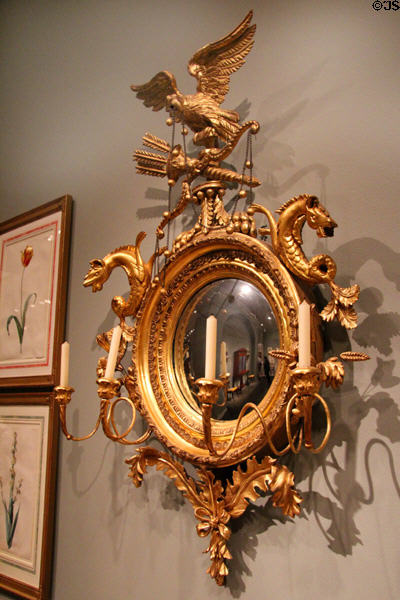 Girandole mirror (1810-25) from New York at National Gallery of Art. Washington, DC.
