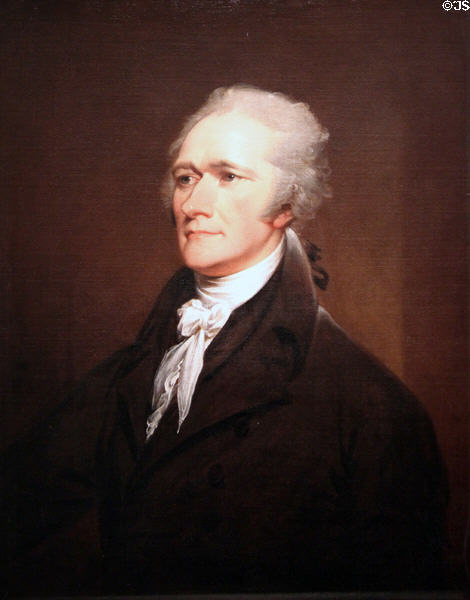 Alexander Hamilton portrait (1806) by John Trumbull at National Portrait Gallery. Washington, DC.