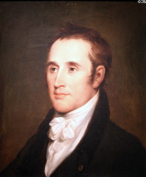 Benjamin Silliman, science educator portrait (1825) by John Trumbull at National Portrait Gallery. Washington, DC.