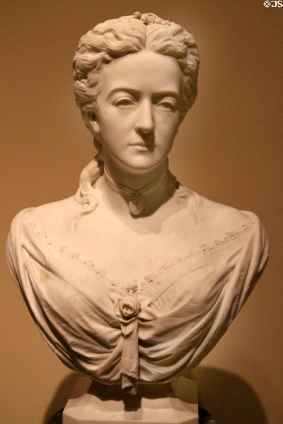 Margaretta Willoughby Pierrepont marble bust (1874) by Augustus Saint-Gaudens at Smithsonian American Art Museum. Washington, DC.