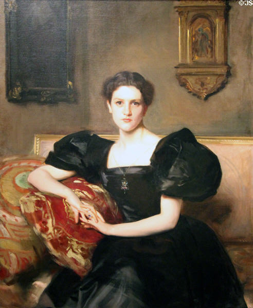 Elizabeth Winthrop Chanler (Mrs. John Jay Chapman) portrait (1893) by John Singer Sargent at Smithsonian American Art Museum. Washington, DC.