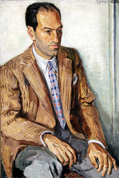 George Gershwin, composer portrait (1936) by Arthur Kaufman at National Portrait Gallery. Washington, DC.
