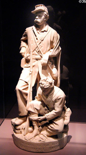 Wounded to the Rear, One More Shot plaster sculpture (1865) by John Rogers at National Portrait Gallery. Washington, DC.