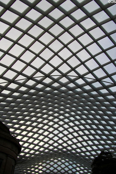 Glass courtyard roof of Smithsonian Institution Center for American Art Museum & Portraiture. Washington, DC.