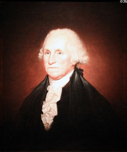 George Washington portrait (1795) by Rembrandt Peale at National Portrait Gallery. Washington, DC.