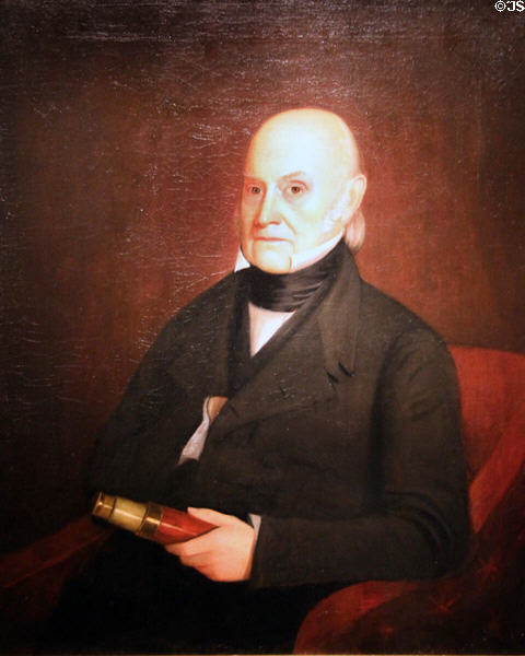John Quincy Adams portrait (1844) by William Hudson Jr. at National Portrait Gallery. Washington, DC.