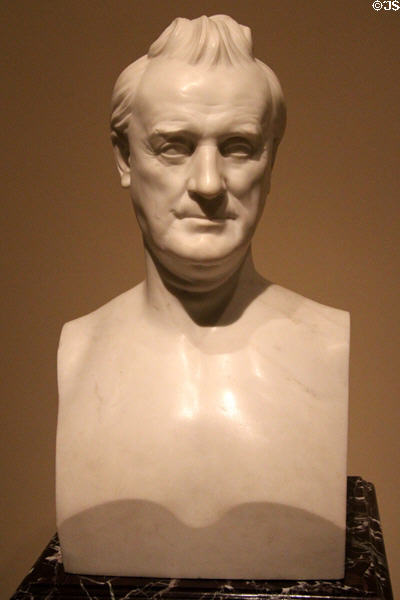 James Buchanan marble bust (1859) by Henry Dexter at National Portrait Gallery. Washington, DC.