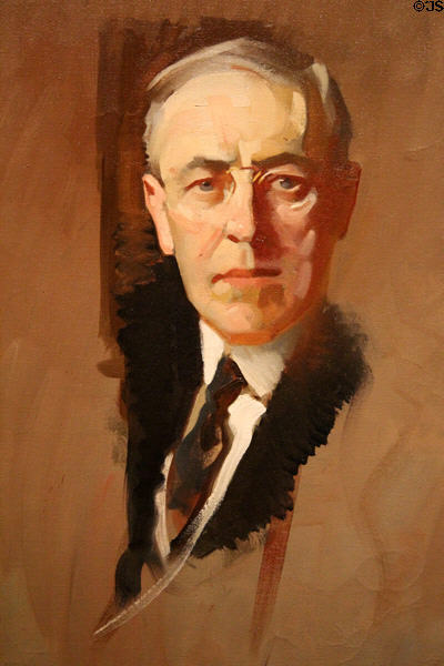 Woodrow Wilson portrait (1919) by John Christen Johansen at National Portrait Gallery. Washington, DC.
