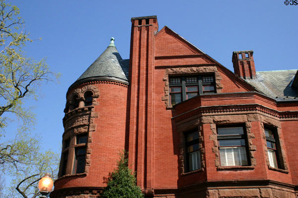 Mansion built by an oil magnate (1886) (1623 16th St. NW). Washington, DC. Style: Romanesque.