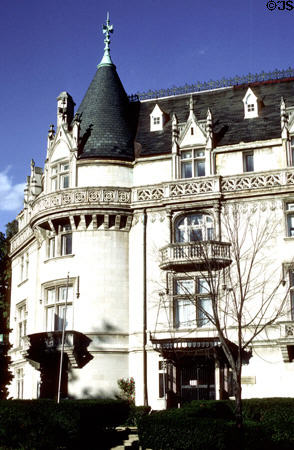 Cameroon Embassy or Hauge House (1906) (2349 Massachusetts Ave.). Washington, DC. Style: Beaux-Arts Chateau. Architect: George Oakley Totten Jr..