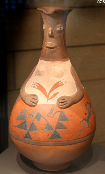 Ceramic pitcher (2005) by Raúl Mayta of Peru at National Museum of the American Indian. Washington, DC.