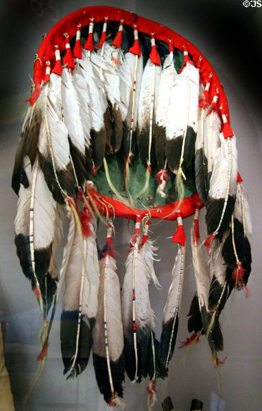Buffalo-hide shield (c1875) at National Museum of the American Indian. Washington, DC.