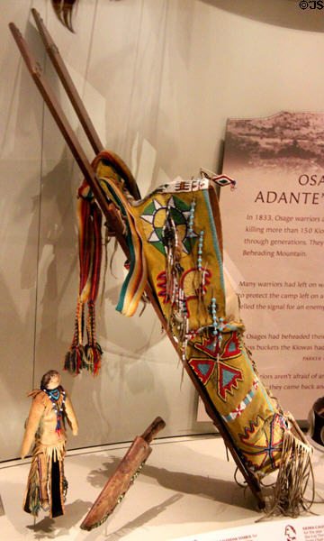 Kiowa cradle board (c1900) at National Museum of the American Indian. Washington, DC.