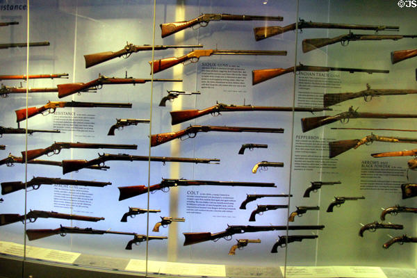 Firearm collection at National Museum of the American Indian. Washington, DC.