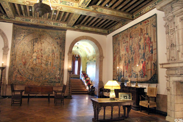 Music Room with Flemish tapestries at Dumbarton Oaks Museum. Washington, DC.
