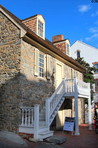 Old Stone House (1765) (3051 M St. NW) in Georgetown is Washington's oldest unchanged building. Washington, DC.