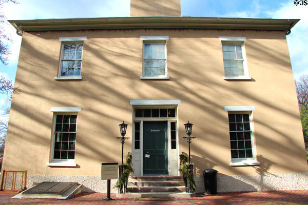 Entrance wing through original house (c1795) of Tudor Place. Washington, DC.