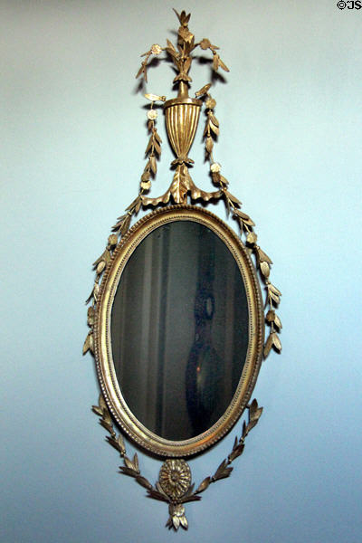 Early American mirror at Tudor Place. Washington, DC.