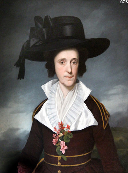 Portrait of Hannah Harrison Thomson (wife of Charles) at Tudor Place. Washington, DC.
