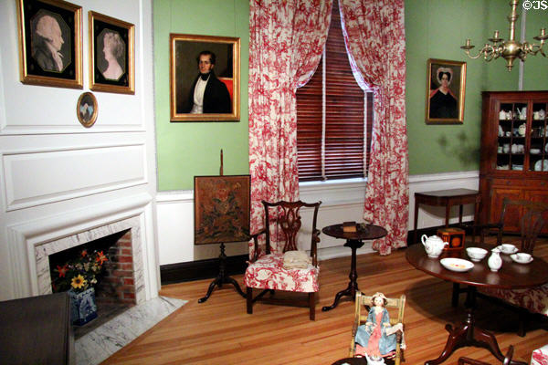 American parlor (1770-1800) in Iowa room at DAR Memorial Continental Hall. Washington, DC.