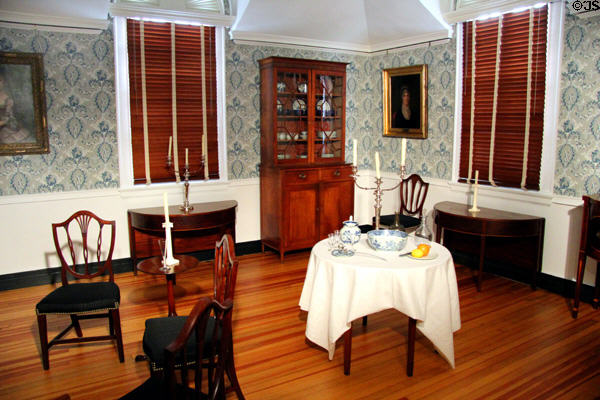 Virginia period dining room (1800-10) at DAR Memorial Continental Hall. Washington, DC.