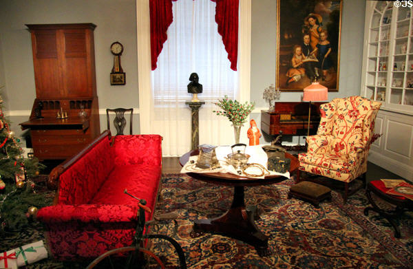 Ohio period parlor (1920s) in Colonial Revival style at DAR Memorial Continental Hall. Washington, DC.