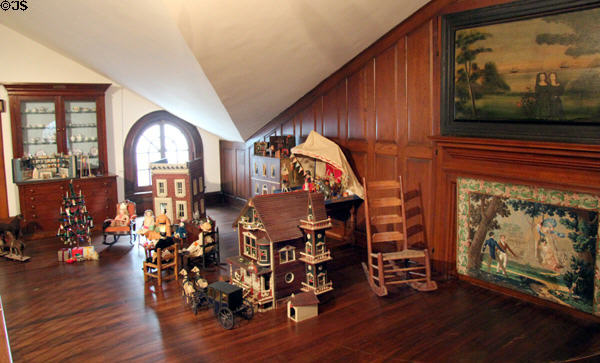 New Hampshire children's attic with toy collection at DAR Memorial Continental Hall. Washington, DC.