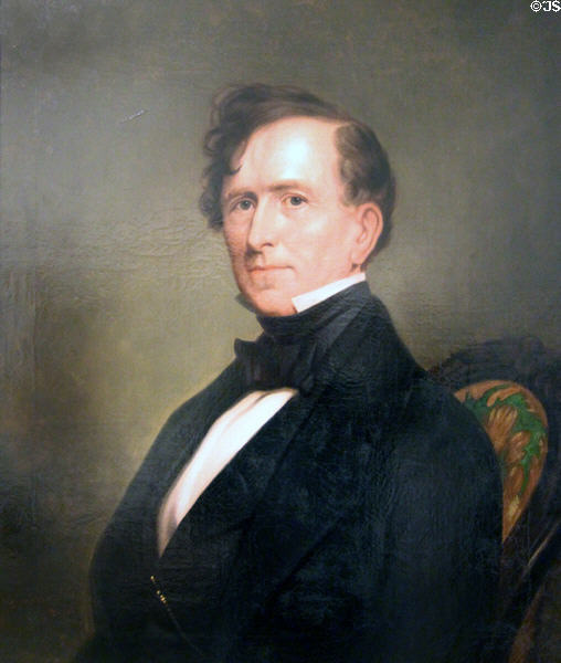Portrait of President Franklin Pierce (1853-7) by S. Walker at DAR Memorial Continental Hall. Washington, DC.