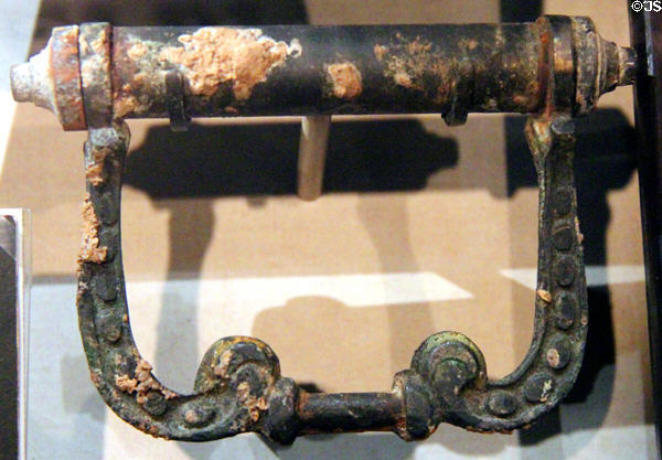 Handle from Abraham Lincoln's casket at House Where Lincoln Died. Washington, DC.