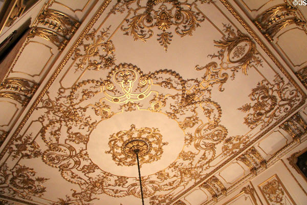 French Salon ceiling at Anderson House Museum. Washington, DC.