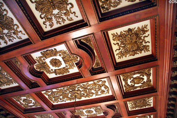 Ballroom ceiling at Anderson House Museum. Washington, DC.