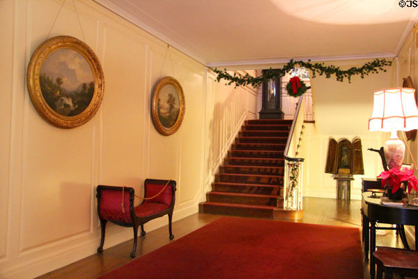 Central Hall & staircase at Woodrow Wilson House. Washington, DC.