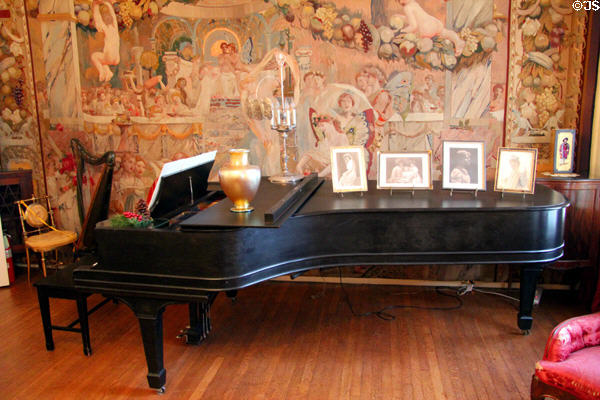 Grand piano by Steinway & Sons at Woodrow Wilson House. Washington, DC.