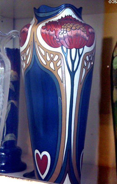Art Nouveau vase at Woodrow Wilson House. Washington, DC.