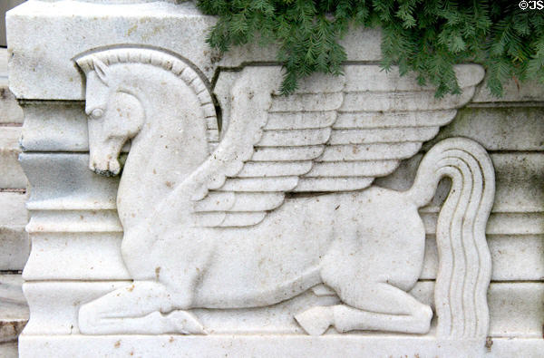 Relief of Pegasus on Folger Shakespeare Library. Washington, DC.