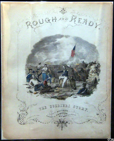 Zachary Taylor Rough & Ready lithograph (c1849) at National Museum of American History. Washington, DC.