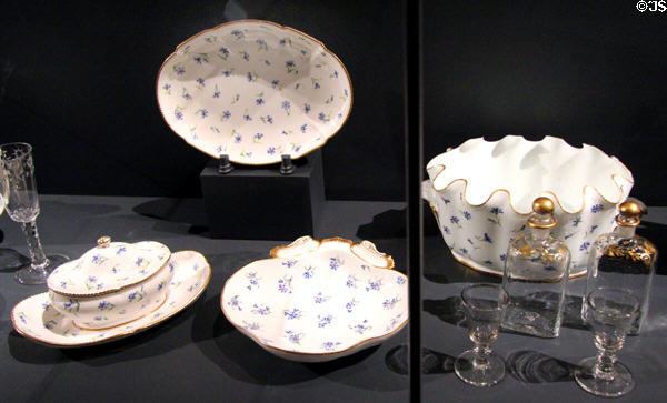 Sèvres china purchased (1784) by John & Abigail Adams while U.S. minister to France at National Museum of American History. Washington, DC.