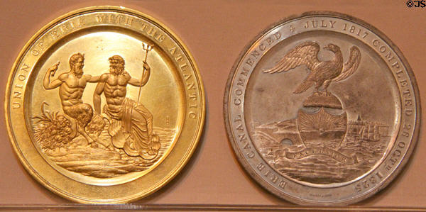 Erie Canal medals (1825) at National Museum of American History. Washington, DC.