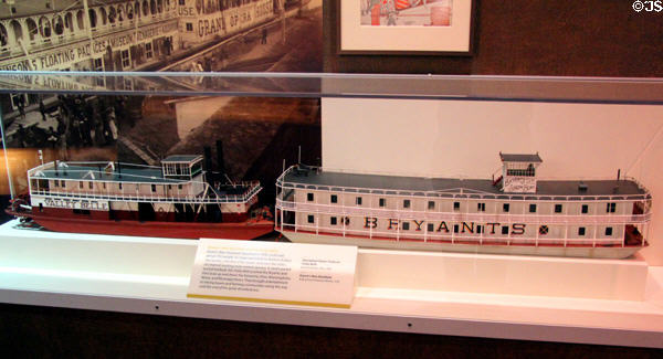 Bryant's New Showboat (1918) & Valley Belle (1883) models at National Museum of American History. Washington, DC.