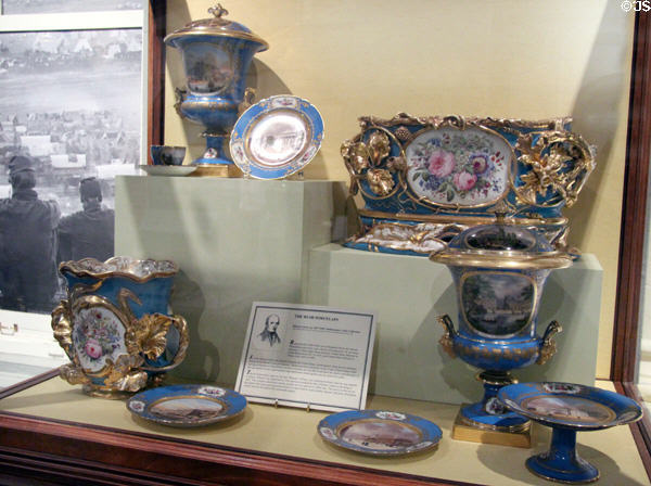 The Rush Porcelain (c1847-9) made by Rihouet of Paris at Smithsonian Castle. Washington, DC.