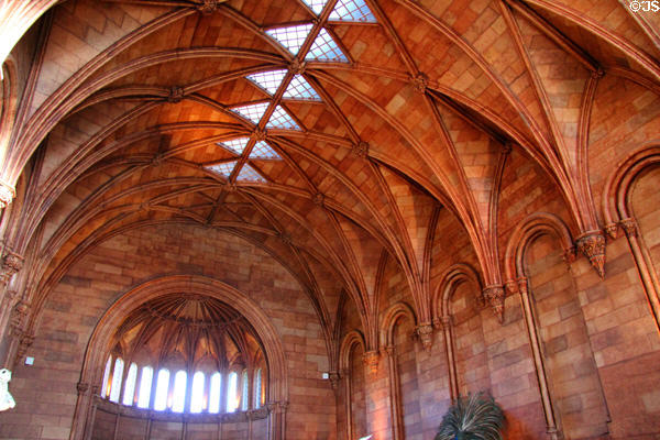 Ceiling of wing of Smithsonian Castle. Washington, DC.