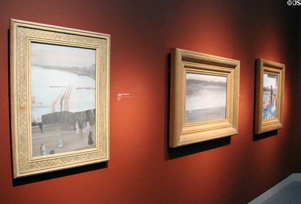 Gallery of Chelsea views (c1859) by James McNeil Whistler at Smithsonian Freer Gallery of Art. Washington, DC.