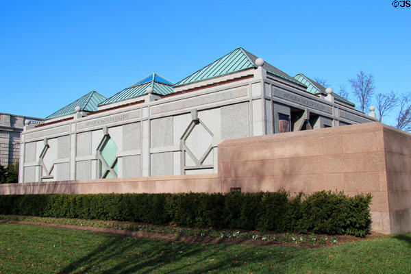 Entrance structure to underground Smithsonian Arthur M. Sackler Gallery. Washington, DC.