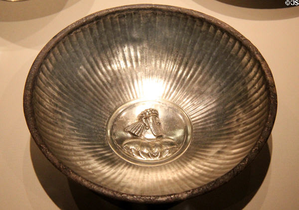 Silver & gold Sasanian bowl (3rd C) from Iran at Smithsonian Arthur M. Sackler Gallery. Washington, DC.