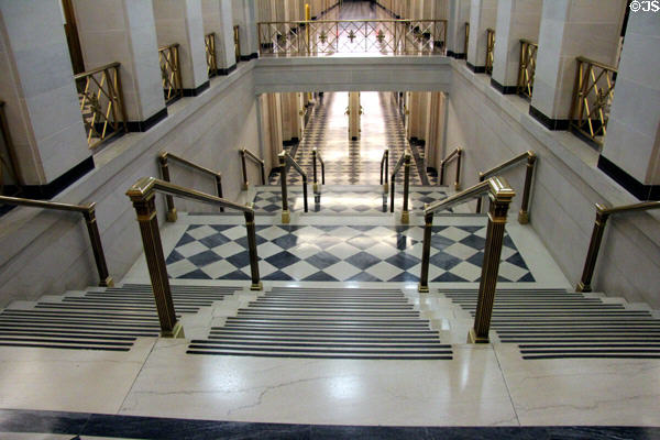 Staircase in Department of the Interior building. Washington, DC.