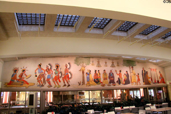 Harvest Dance mural (1939) by James Auchia at Interior Department. Washington, DC.