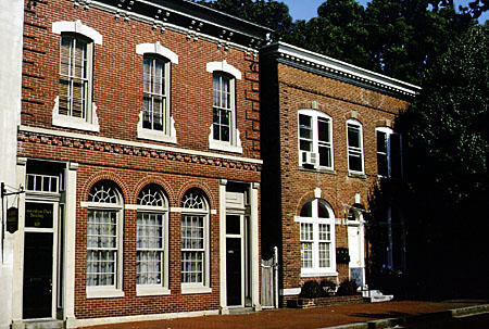 Brick building at 307-309 South State Street where US Constitution was first ratified. Dover, DE.