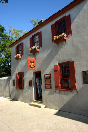 Reconstructed Sebastian Oliveros House (c1798). St Augustine, FL.